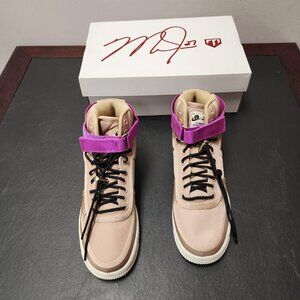 Nike Air Force 1 High Top Tan Size 5.5 Youth